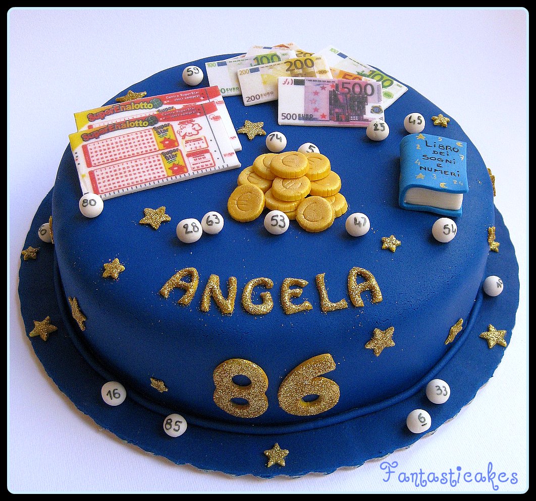 Blue Bingo Cake