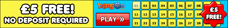 no deposit bingo bonus from bingon